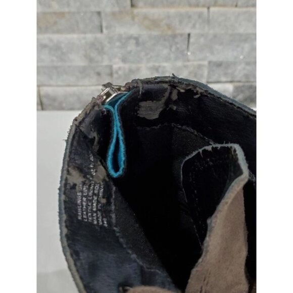 STEVE MADDEN RAWLINGS BOOTS COLOR GRAY LEATHER UPPER SIZE 6M - Picture 9 of 9